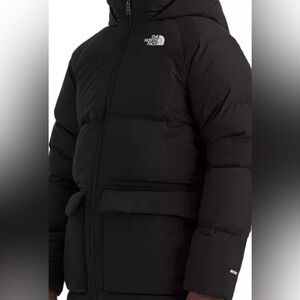 Black puffer North Face Coat Size 12